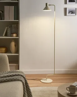 Gulvlampe RIMAVA Metal Cremehvid