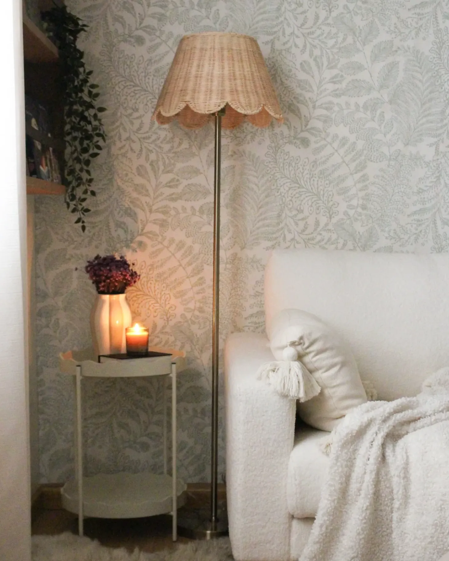 Gulvlampe SALM Rattan Naturlig