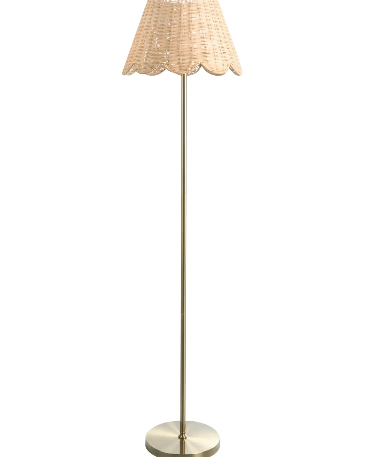 Gulvlampe SALM Rattan Naturlig