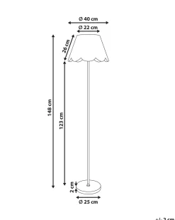 Gulvlampe SALM Rattan Naturlig