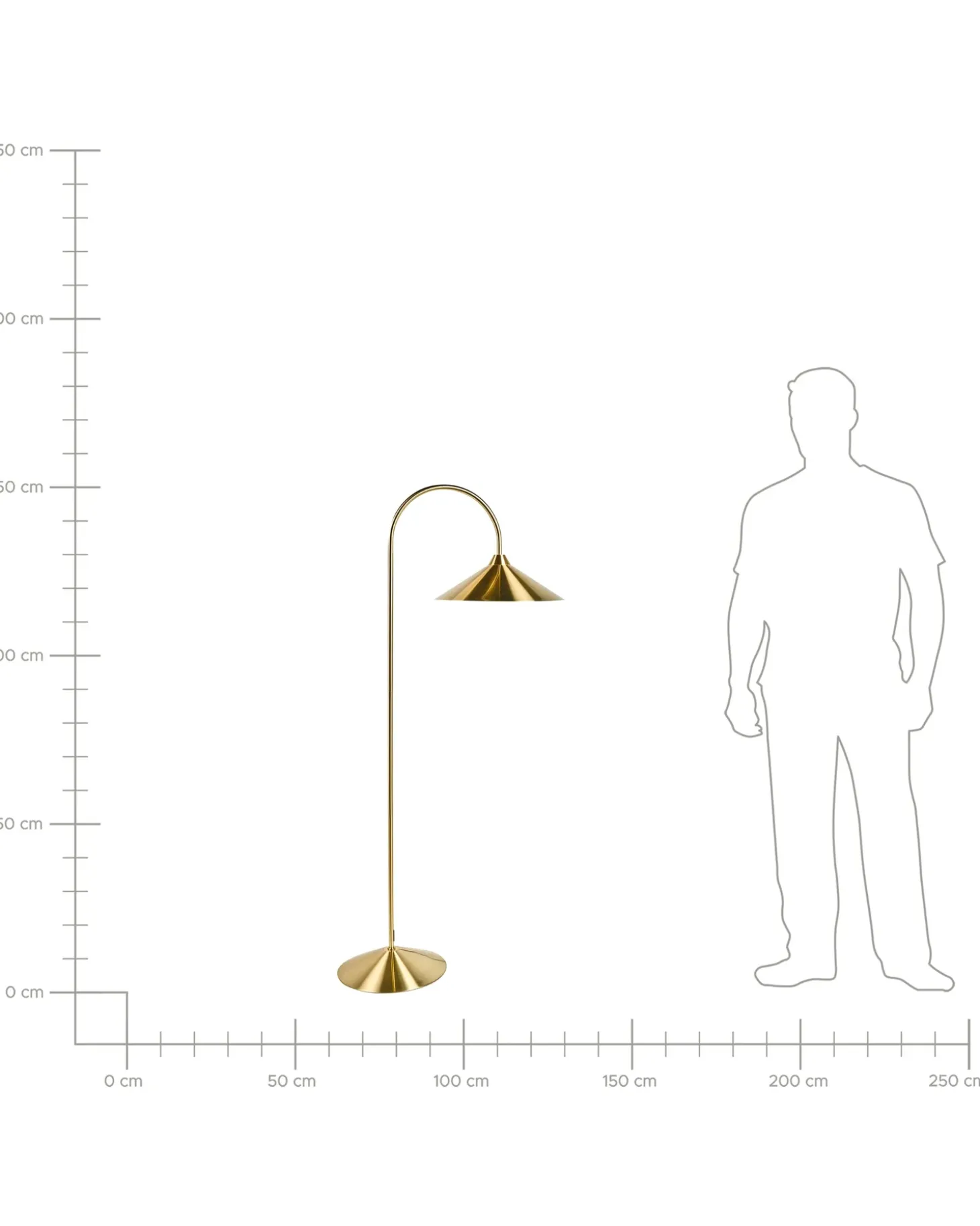 Gulvlampe SAVEGRE Metal Guld
