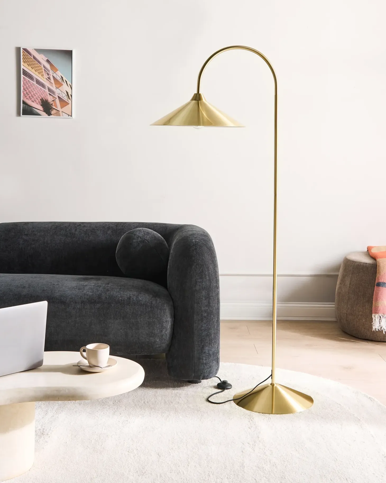 Gulvlampe SAVEGRE Metal Guld