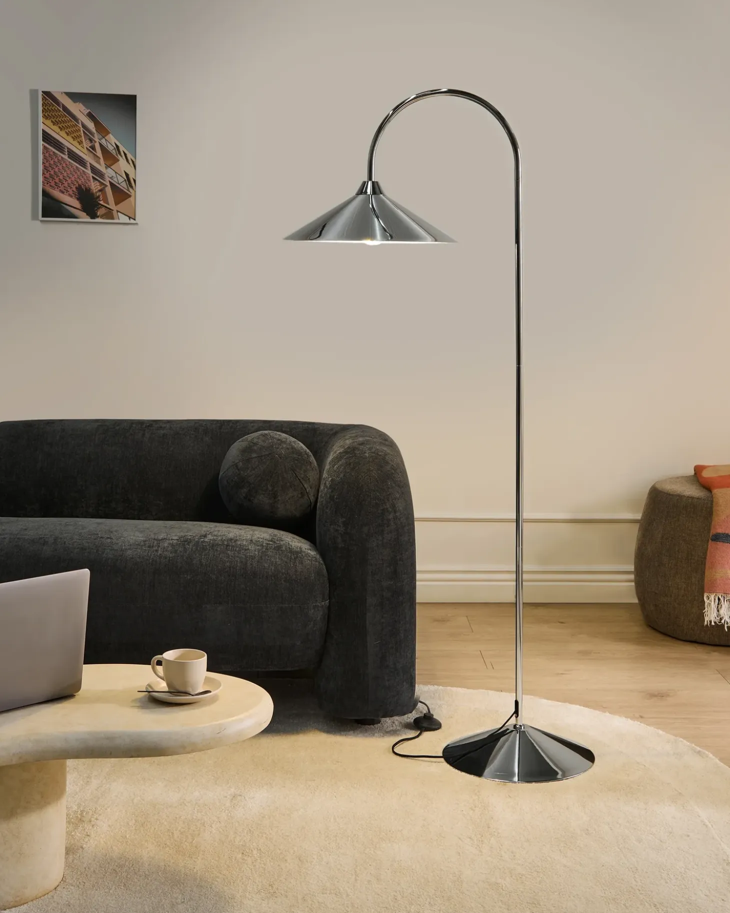 Gulvlampe SAVEGRE Metal Sølv