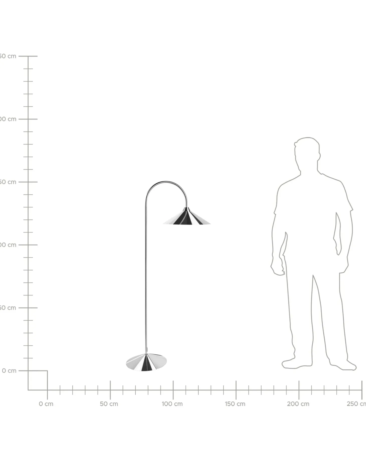 Gulvlampe SAVEGRE Metal Sølv