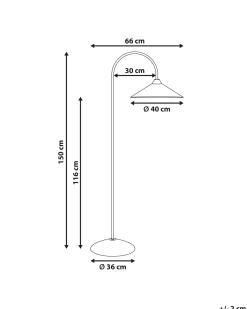 Gulvlampe SAVEGRE Metal Sort