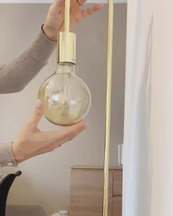 Gulvlampe SAVENA Metal Guld