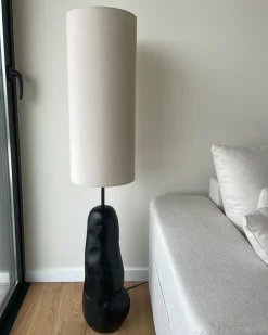Gulvlampe SELB Keramik Sort
