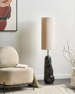 Gulvlampe SELB Keramik Sort