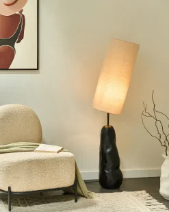 Gulvlampe SELB Keramik Sort