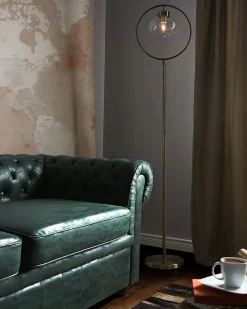 Gulvlampe SEVERN Metal Guld