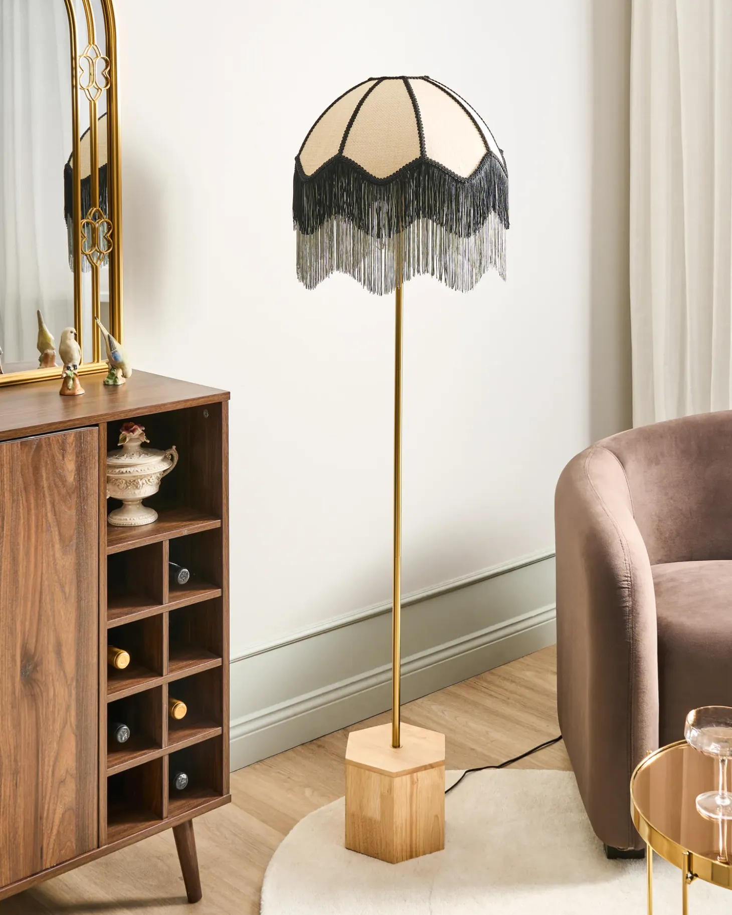 Gulvlampe UMGUZA Metal Guld