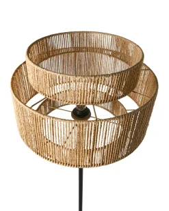 Gulvlampe WOKIRO Papirgarn Naturlig