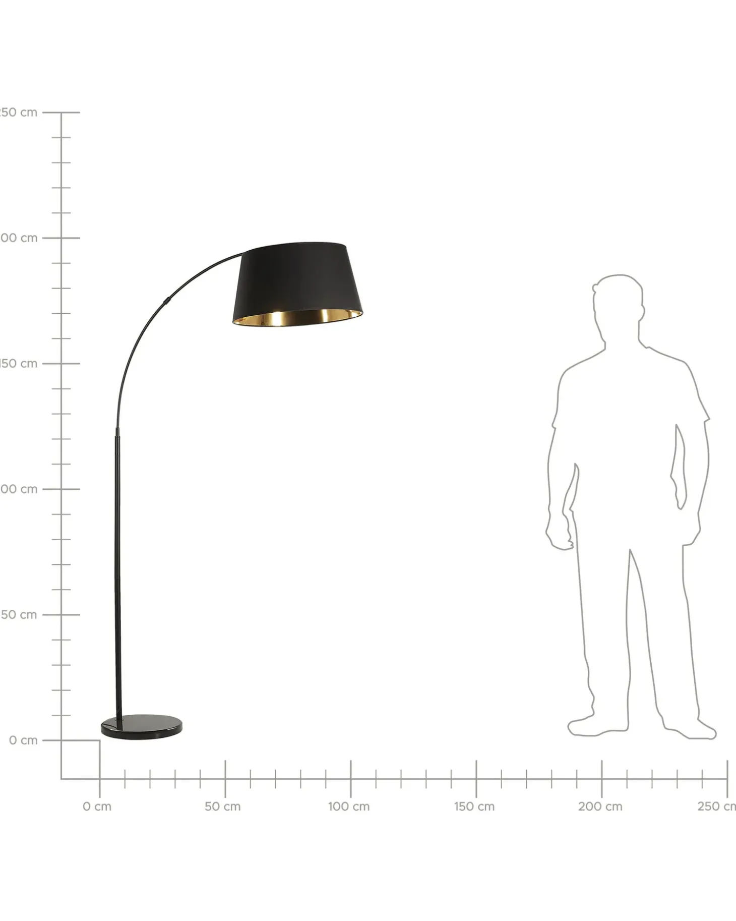 Gulvlampe YABUS Metal Sort