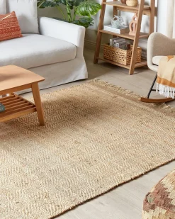 Gulvtæppe ABANA Beige 160 x 230 cm Jute