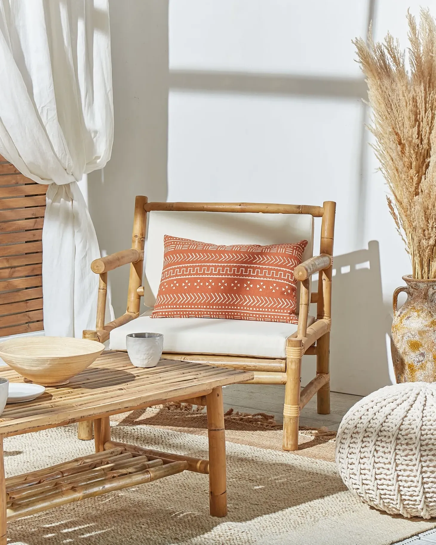Gulvtæppe ABANA Beige 160 x 230 cm Jute