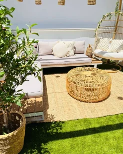 Gulvtæppe ABANA Beige 160 x 230 cm Jute