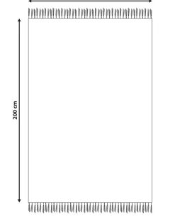 Gulvtæppe AFRIN Beige 140 x 200 cm Jute