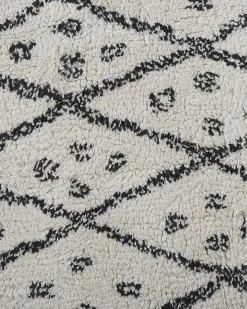 Gulvtæppe AGADIR Cremehvid 160 x 230 cm Bomuld