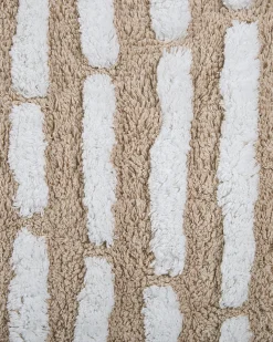 Gulvtæppe AHIRLI Beige 120 x 180 cm Bomuld