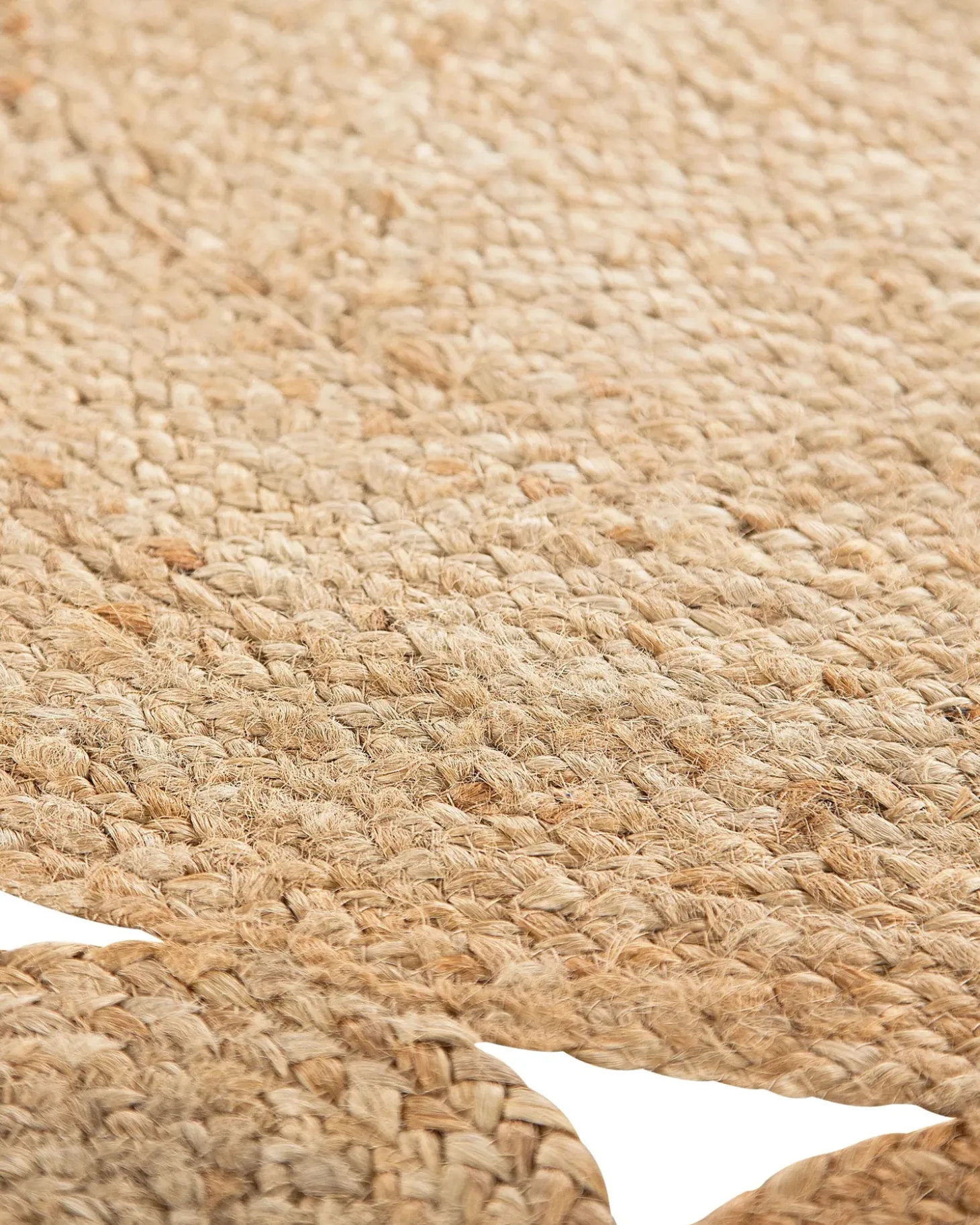 Gulvtæppe AHLAT Beige ø 120 cm Jute