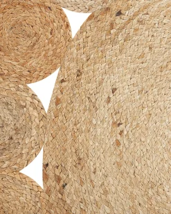 Gulvtæppe AHLAT Beige ø 120 cm Jute
