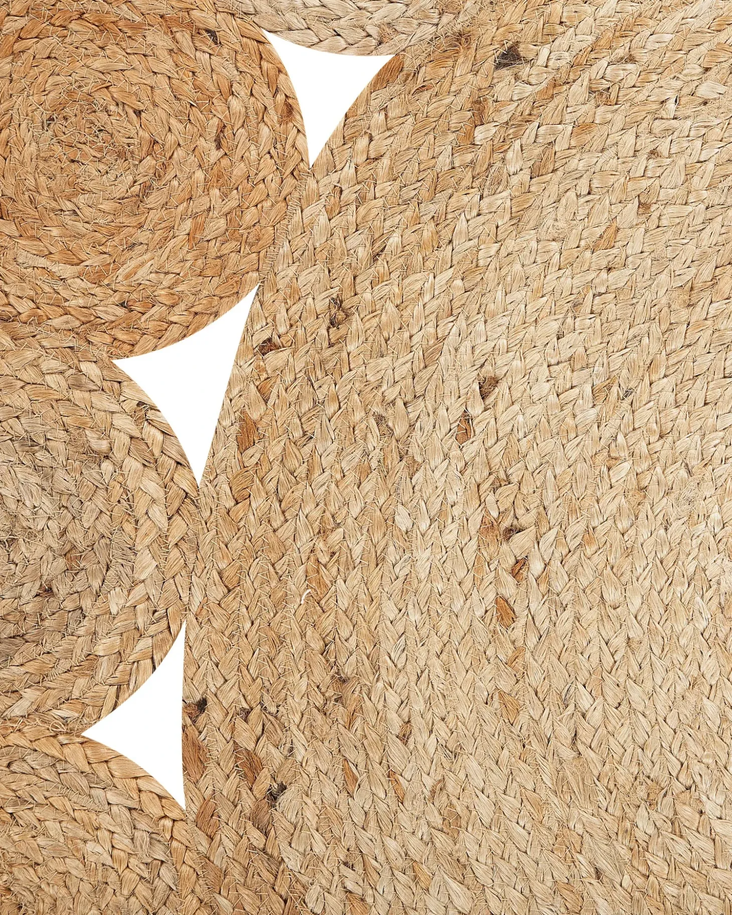Gulvtæppe AHLAT Beige ø 120 cm Jute
