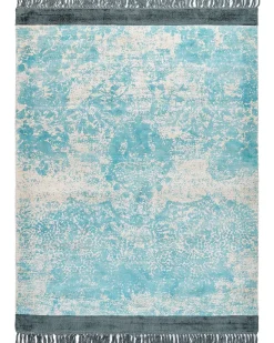 Gulvtæppe AKARSU Blå 160 x 230 cm Viskose
