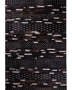 Gulvtæppe AKSEKI Mørkebrun 160 x 230 cm Ægte læder