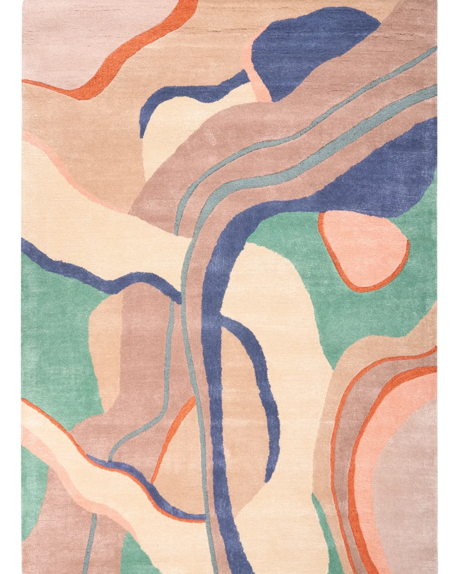 Gulvtæppe ALMORA Multifarvet 160 x 230 cm Viskose