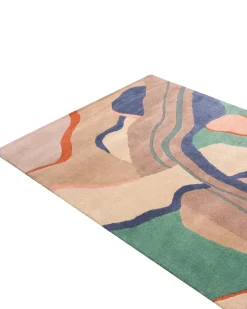 Gulvtæppe ALMORA Multifarvet 160 x 230 cm Viskose