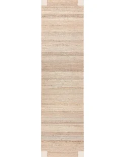 Gulvtæppe AMRAVATI Lys Beige 80 x 300 cm Jute
