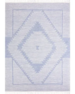Gulvtæppe ANSAR Blå 160 x 230 cm Bomuld