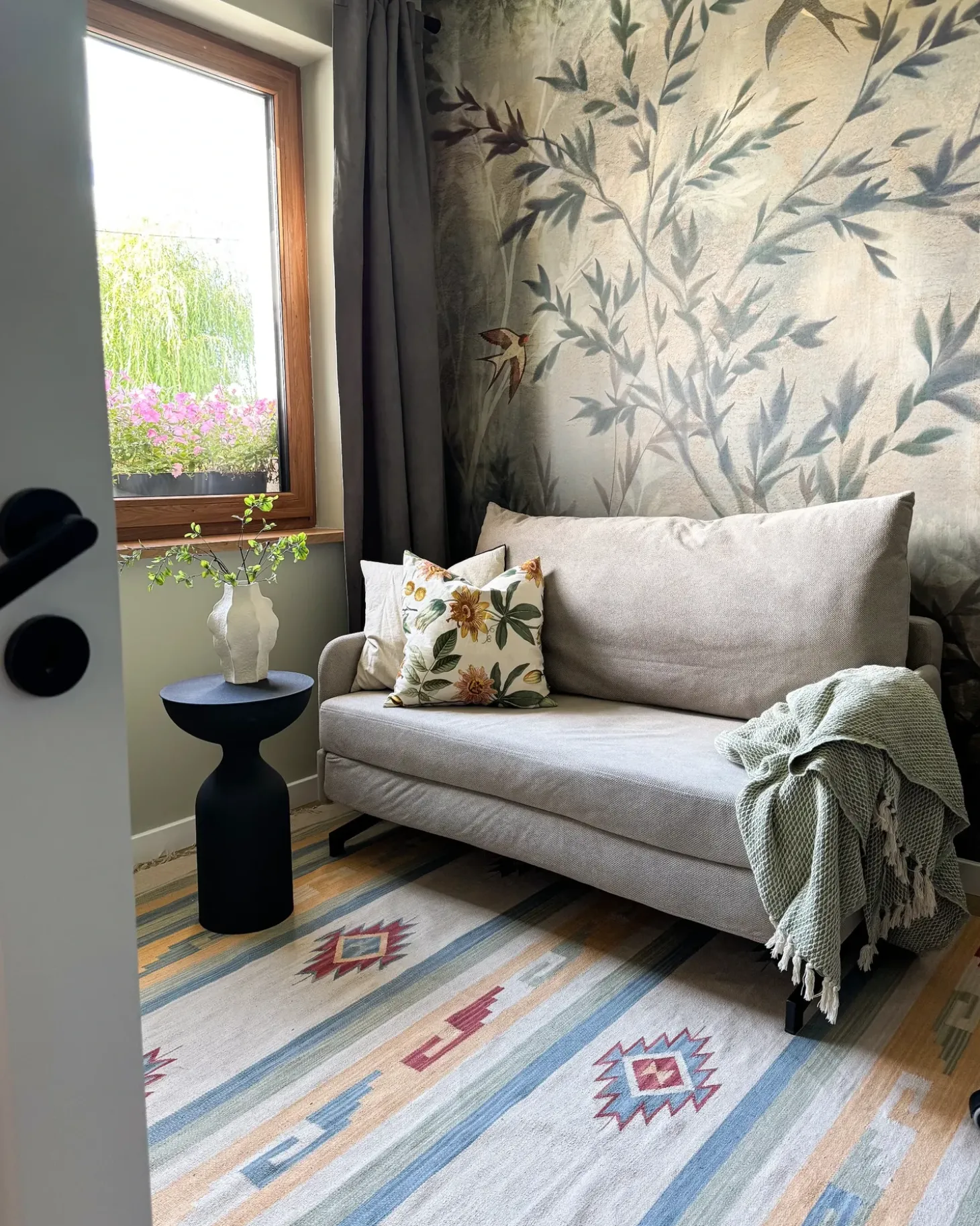 Gulvtæppe APARAN Beige 200 x 300 cm Bomuld Kelim