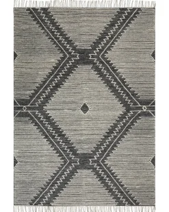 Gulvtæppe ARBAA Sort 160 x 230 cm Bomuld
