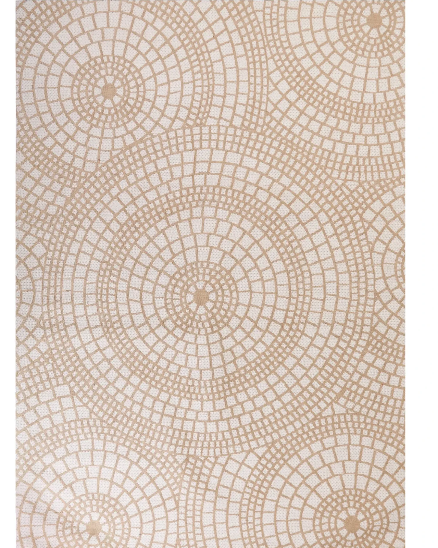 Gulvtæppe ARIBA Hvid Beige 160 x 230 cm Jute