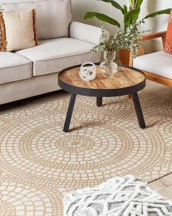 Gulvtæppe ARIBA Hvid Beige 160 x 230 cm Jute
