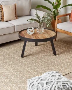 Gulvtæppe ATIMA Beige 160 x 230 cm Jute
