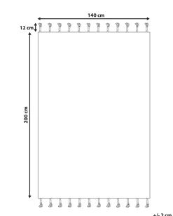 Gulvtæppe BADEMLI Mørkeblå 140 x 200 cm
