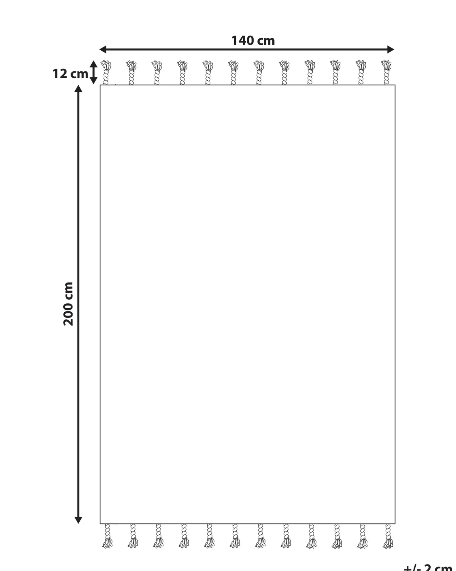 Gulvtæppe BADEMLI Mørkeblå 140 x 200 cm