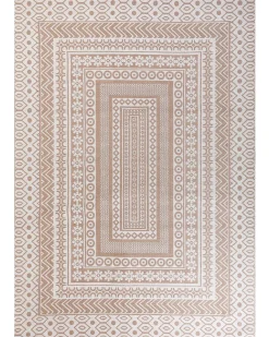 Gulvtæppe BAGLAR Hvid 160 x 230 cm Jute