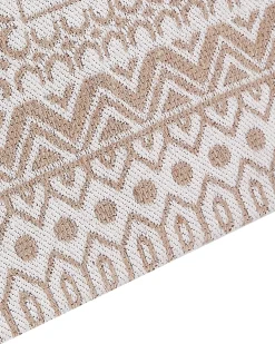 Gulvtæppe BAGLAR Hvid 160 x 230 cm Jute