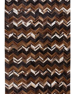 Gulvtæppe BALAT Brun 160 x 230 cm Ægte læder