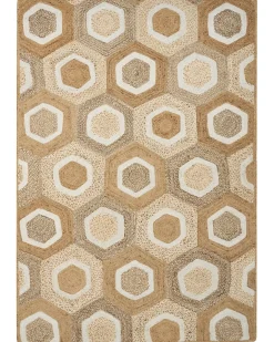 Gulvtæppe BASOREN Beige 160 x 230 cm Jute