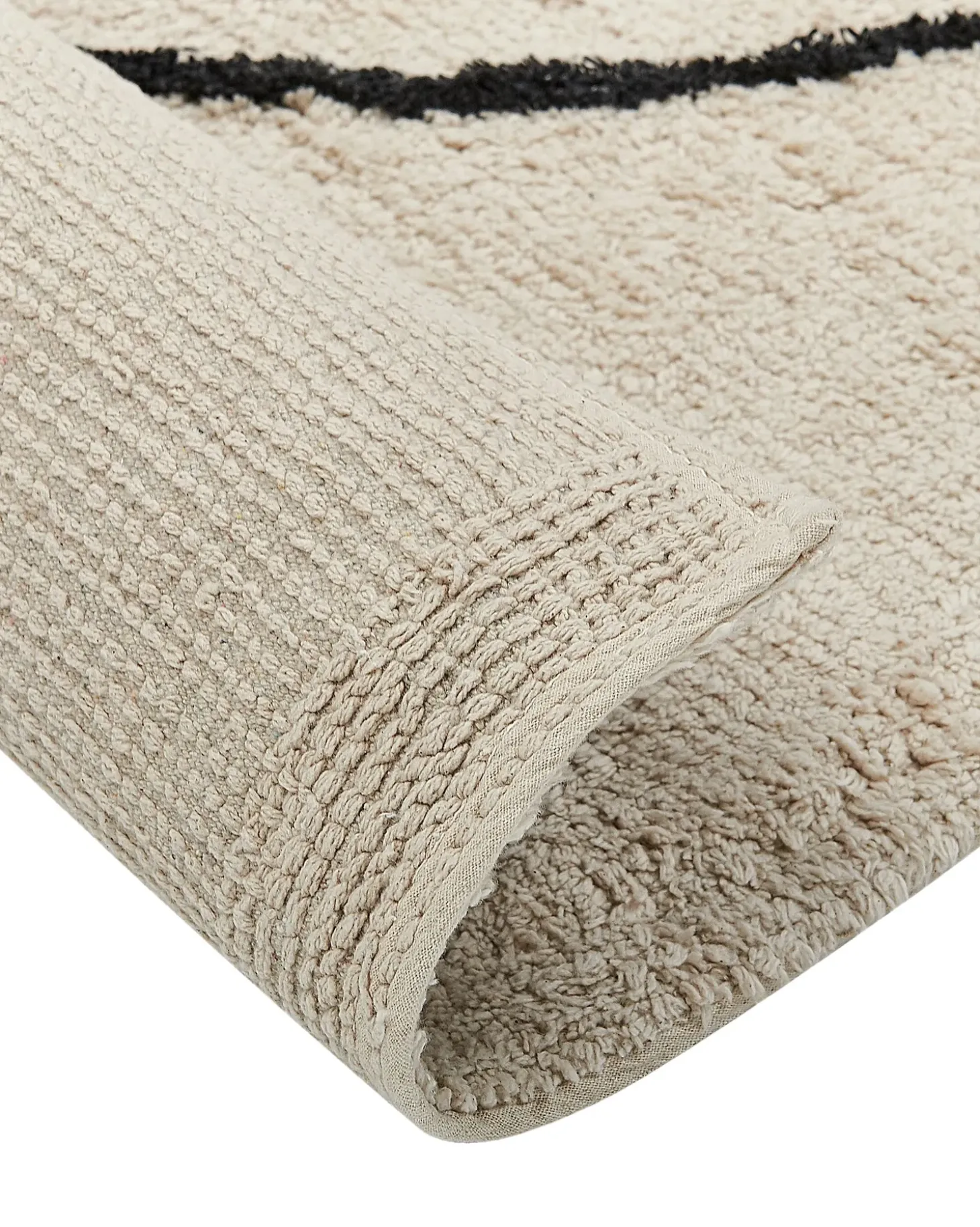 Gulvtæppe BAYIR Beige 160 x 230 cm Bomuld