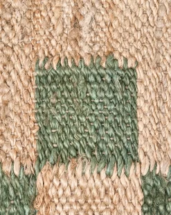 Gulvtæppe BEED Beige/Grøn 160 x 230 cm Jute