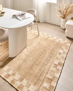 Gulvtæppe BEED Lys Beige 160 x 230 cm Jute