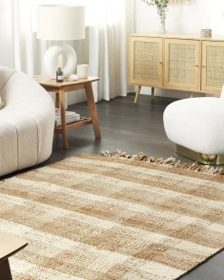 Gulvtæppe BERISSA Beige 160 x 230 cm Jute