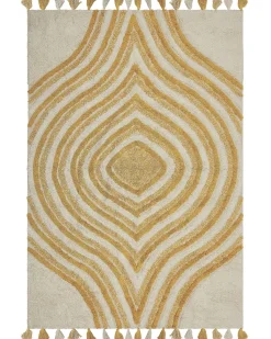 Gulvtæppe BINGOL Gul 160 x 230 cm Bomuld
