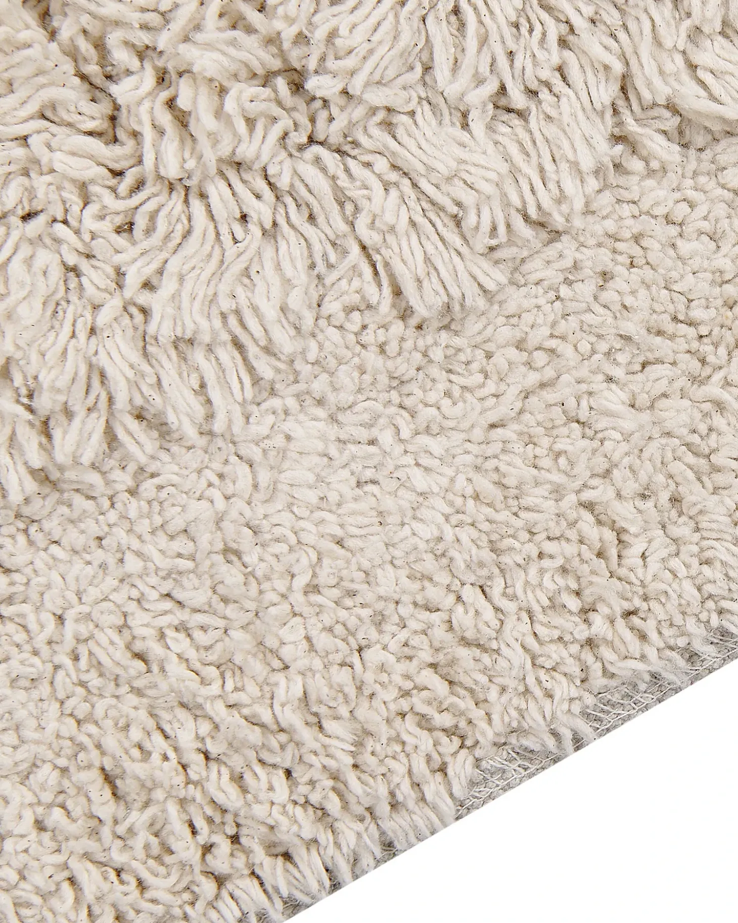 Gulvtæppe BITLIS Lys Beige 140 x 200 cm Bomuld