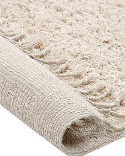 Gulvtæppe BITLIS Lys Beige 140 x 200 cm Bomuld